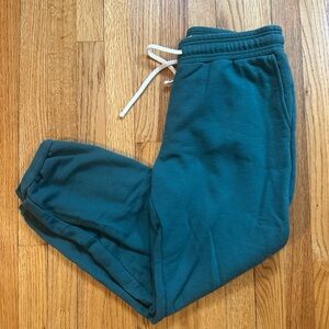 Madewell Teal Joggers- Size Medium